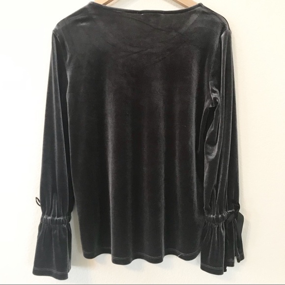 Pleione long sleeve black top sz Small - Picture 3 of 6